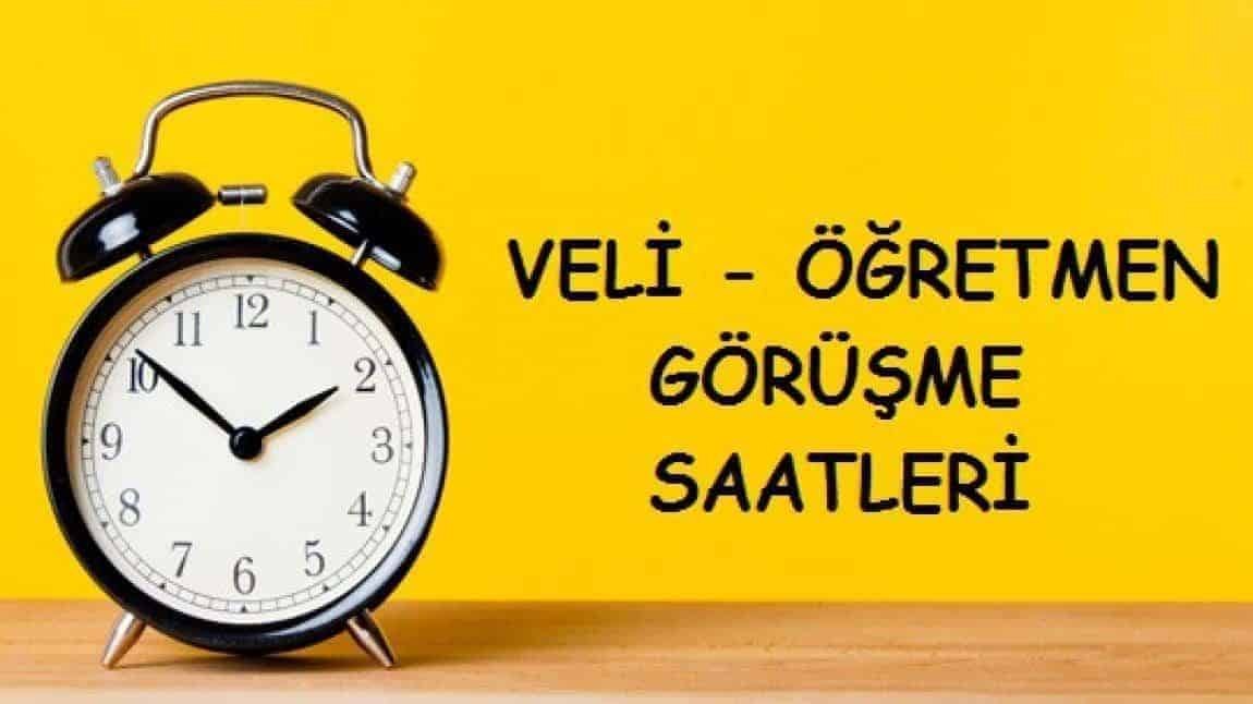 VELİ-ÖĞRETMEN GÖRÜŞME GÜN VE SAATLERİ 2024
